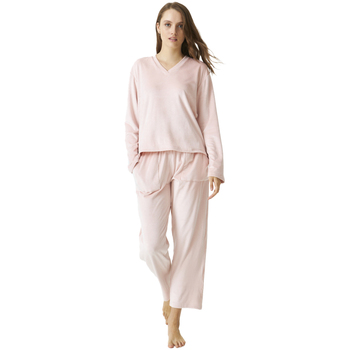 Kleidung Damen Pyjamas/ Nachthemden J&j Brothers JJBDP0202 Rosa