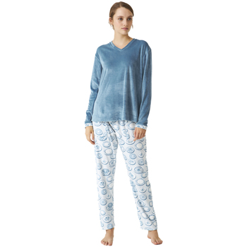 Kleidung Damen Pyjamas/ Nachthemden J&j Brothers JJBDP0501 Blau