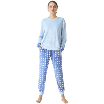 Kleidung Damen Pyjamas/ Nachthemden J&j Brothers JJBDP0801 Blau