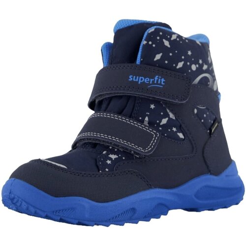 Schuhe Jungen Babyschuhe Superfit Klettstiefel Stiefelette Synthetik GLACIE 1-009236-8000 Blau