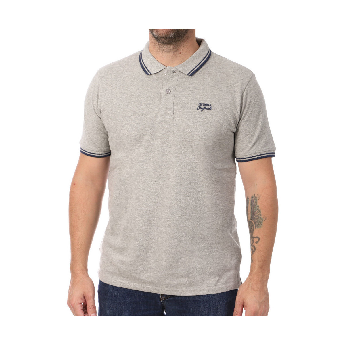 Kleidung Herren T-Shirts & Poloshirts Lee Cooper LEE-009554 Grau