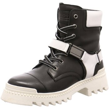 Schuhe Damen Stiefel 2 Go Fashion Stiefeletten Schnürstiefelette 8095503-91 Schwarz