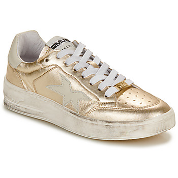 Schuhe Damen Sneaker Low Meline  Gold