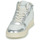 Schuhe Damen Sneaker High Meline  Weiss / Silbern