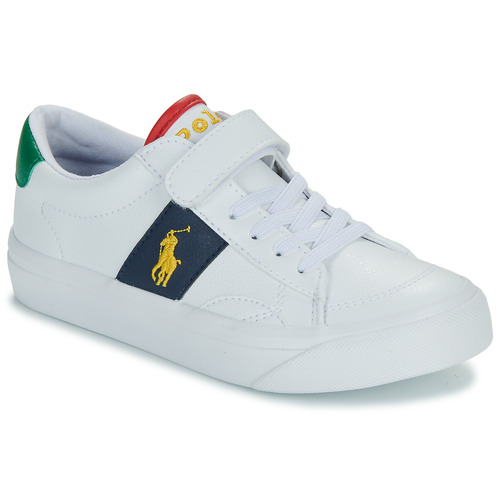 Schuhe Kinder Sneaker Low Polo Ralph Lauren RYLEY PS Weiss / Multicolor