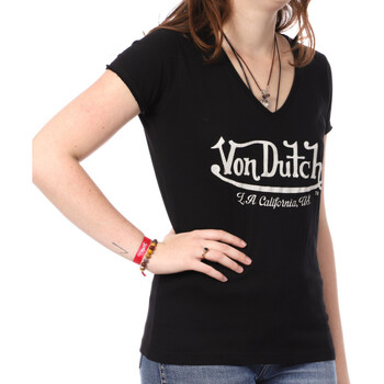 Kleidung Damen T-Shirts Von Dutch VD/TVC/JENN Schwarz