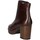 Schuhe Damen Low Boots CallagHan 30811 Tronchetto Frau T Moro Braun
