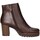 Schuhe Damen Low Boots CallagHan 30811 Tronchetto Frau T Moro Braun