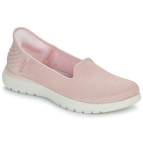 Schuhe Damen Slip on Skechers HANDS FREE SLIP INS - ON-THE-GO FLEX CLOVER Rosa