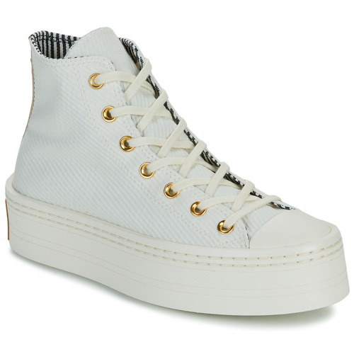 Schuhe Damen Sneaker High Converse CHUCK TAYLOR ALL STAR MODERN LIFT Weiss