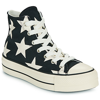 Schuhe Damen Sneaker High Converse CHUCK TAYLOR ALL STAR LIFT Schwarz / Weiss