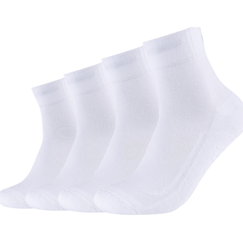 Unterwäsche Sportstrümpfe Skechers 2PPK Unisex Basic Cushioned Quarter Socks Weiss