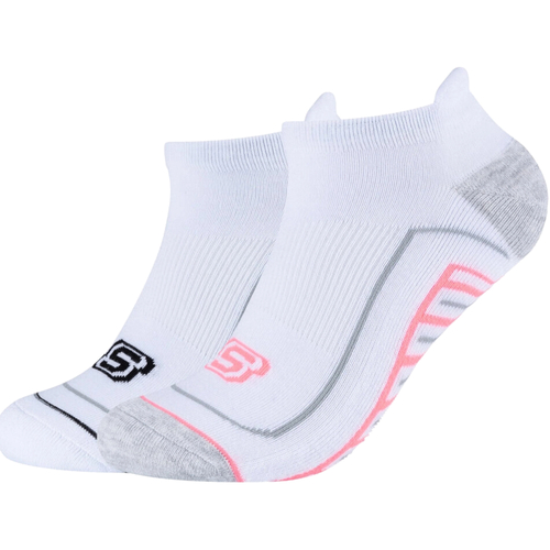 Unterwäsche Sportstrümpfe Skechers 2PPK Basic Cushioned Sneaker Socks Weiss