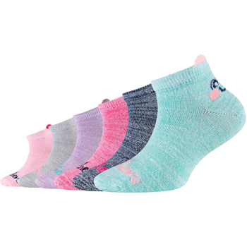Unterwäsche Mädchen Sportstrümpfe Skechers 6PPK Girls Casual Super Soft Sneaker Socks Multicolor
