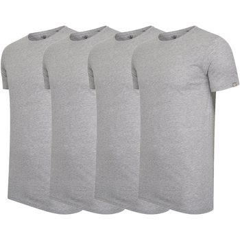 Kleidung Herren T-Shirts Cappuccino Italia 4-Pack T-shirts Grau