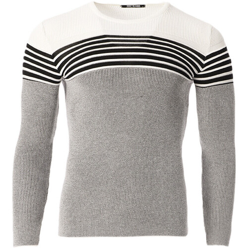 Kleidung Herren Pullover Paname Brothers PB-2648 Weiss