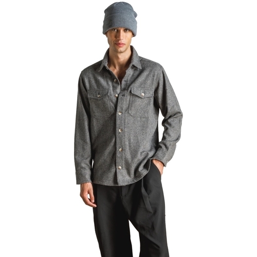 Kleidung Herren Langärmelige Hemden Otherwise Swanson Overshirt - Grey Grau