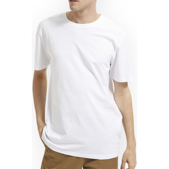 Kleidung Herren T-Shirts & Poloshirts Selected 16087842 BRIGHTWHITE Weiss