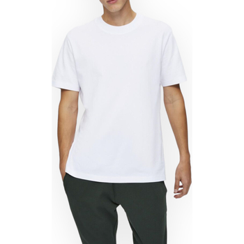 Kleidung Herren T-Shirts & Poloshirts Selected 16077385 BRIGHTWHITE Weiss