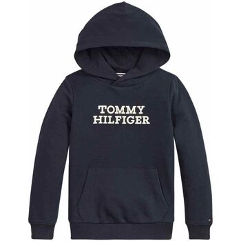 Kleidung Kinder Sweatshirts Tommy Hilfiger KB0KB08500 LOGO HOODIE-DW5 DESERT SKY Blau