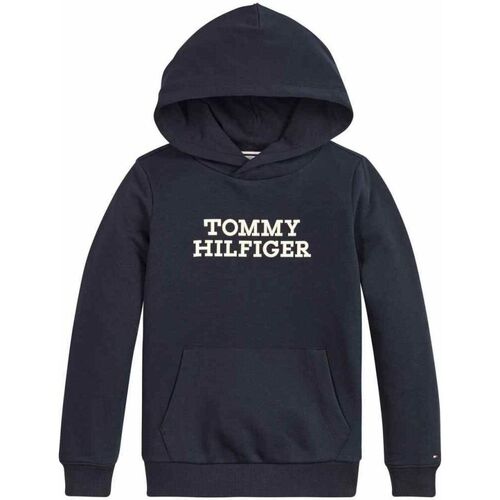 Tommy Hilfiger KB0KB08500 LOGO HOODIE-DW5 DESERT SKY Blau - Kleidung  Sweatshirts Kind 70,63 €
