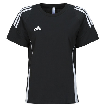 Kleidung Damen T-Shirts adidas Performance TIRO24 SWTEEW Schwarz / Weiss