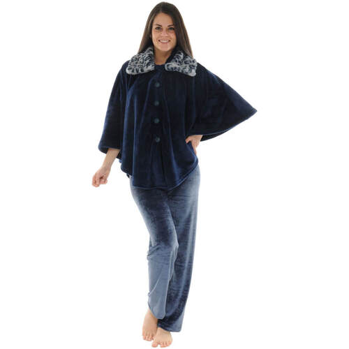 Kleidung Damen Pyjamas/ Nachthemden Pilus ALMA Blau