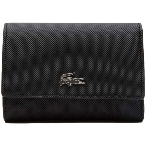 Taschen Damen Portemonnaie Lacoste Compact Wallet - Noir Krema Schwarz