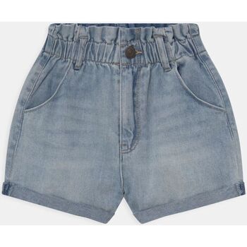 Kleidung Mädchen Shorts / Bermudas Levi's 4EE379 HIGH RISE SCRUNCHIE-M3Z LIGHT PEBBLE Blau