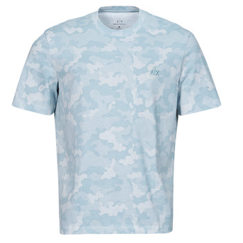 Kleidung Herren T-Shirts Armani Exchange 3DZTEU Blau / Himmelsfarbe