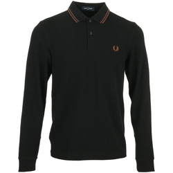 Kleidung Herren T-Shirts & Poloshirts Fred Perry LS Twin Tipped Schwarz