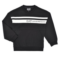 Kleidung Jungen Sweatshirts Emporio Armani EA7 FELPA 3DBM64 Schwarz / Weiss