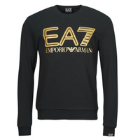 Kleidung Herren Sweatshirts Emporio Armani EA7 FELPA 3DPM63 Schwarz / Gold
