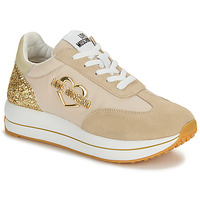 Schuhe Damen Sneaker Low Love Moschino DAILY RUNNING Beige / Gold