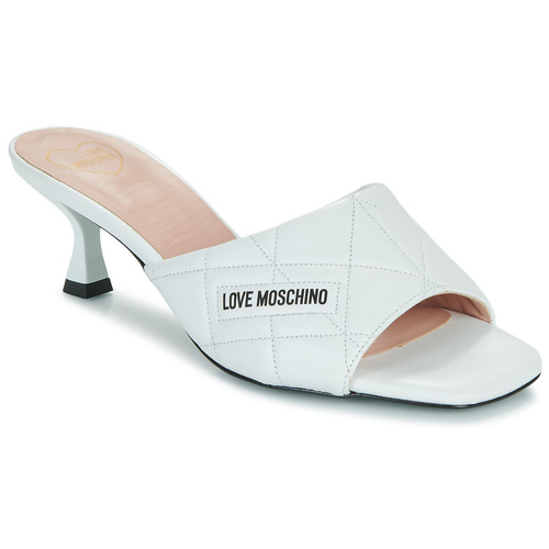 Schuhe Damen Pantoffel Love Moschino LOVE MOSCHINO QUILTED Weiss