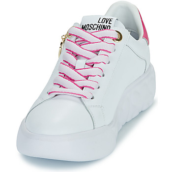 Love Moschino FUXIA HEART+GOLD Weiss / Rosa