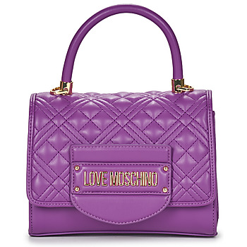 Taschen Damen Handtasche Love Moschino QUILTED TAB Violett