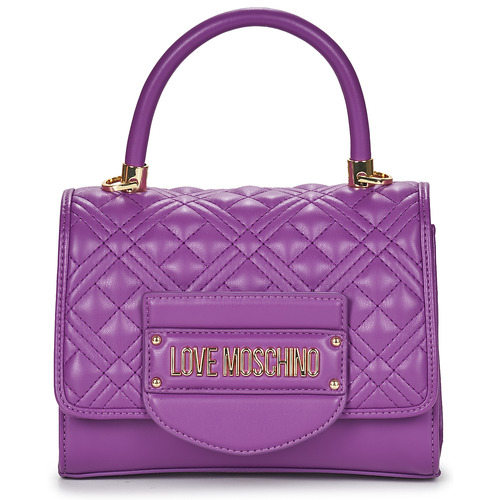 Taschen Damen Handtasche Love Moschino QUILTED TAB Violett