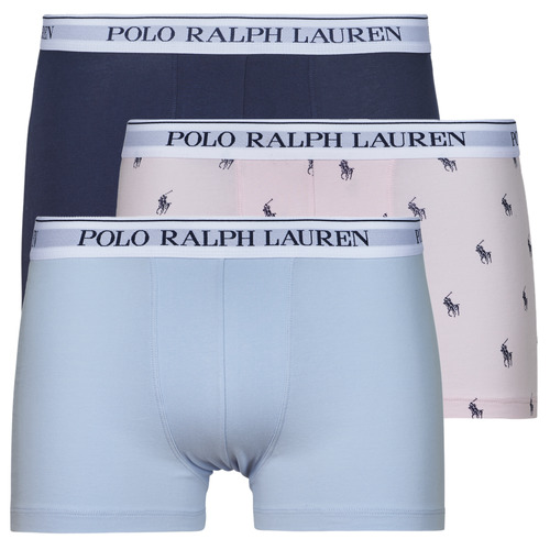 Unterwäsche Herren Boxer Polo Ralph Lauren CLSSIC TRUNK-3 PACK-TRUNK Blau / Rosa / Marine