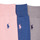 Accessoires Socken & Strümpfe Polo Ralph Lauren 84023PK-MERC 3PK-CREW SOCK-3 PACK Marine / Grau / Rosa