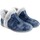 Schuhe Damen Multisportschuhe Muro Geh nach Hause Dame  9615 blau Blau