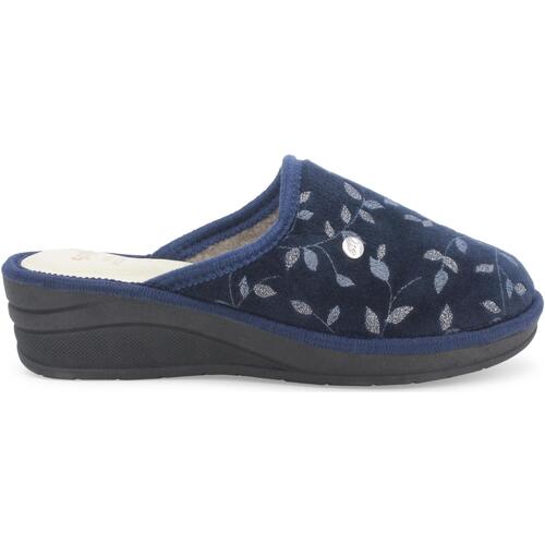 Schuhe Damen Hausschuhe Melluso PD518D-227813 Blau