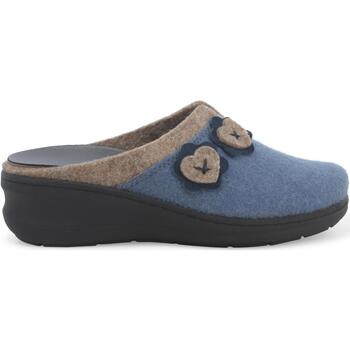 Schuhe Damen Hausschuhe Melluso PD902D-232094 Blau