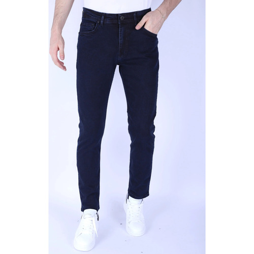 Kleidung Herren Slim Fit Jeans True Rise Jeans Super Stretch Regular Jeans Schwarz