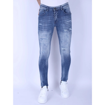 Kleidung Herren Slim Fit Jeans Local Fanatic Jeans Slim Mit Rissen Blau
