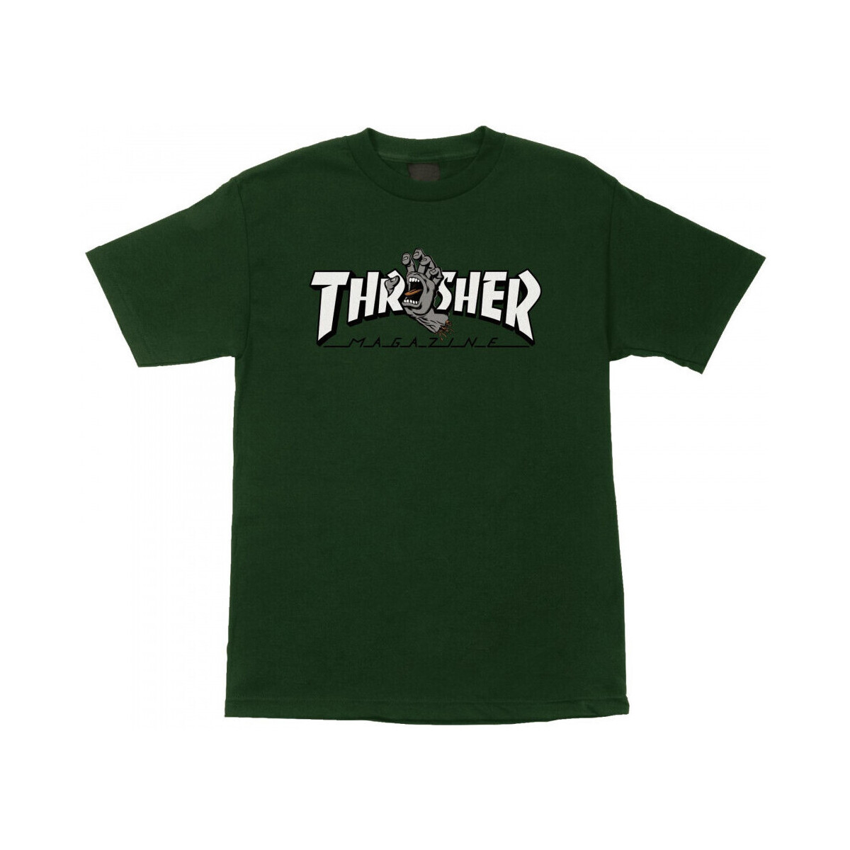 Kleidung Herren T-Shirts & Poloshirts Santa Cruz T-shirt thrasher screaming logo ss Grün