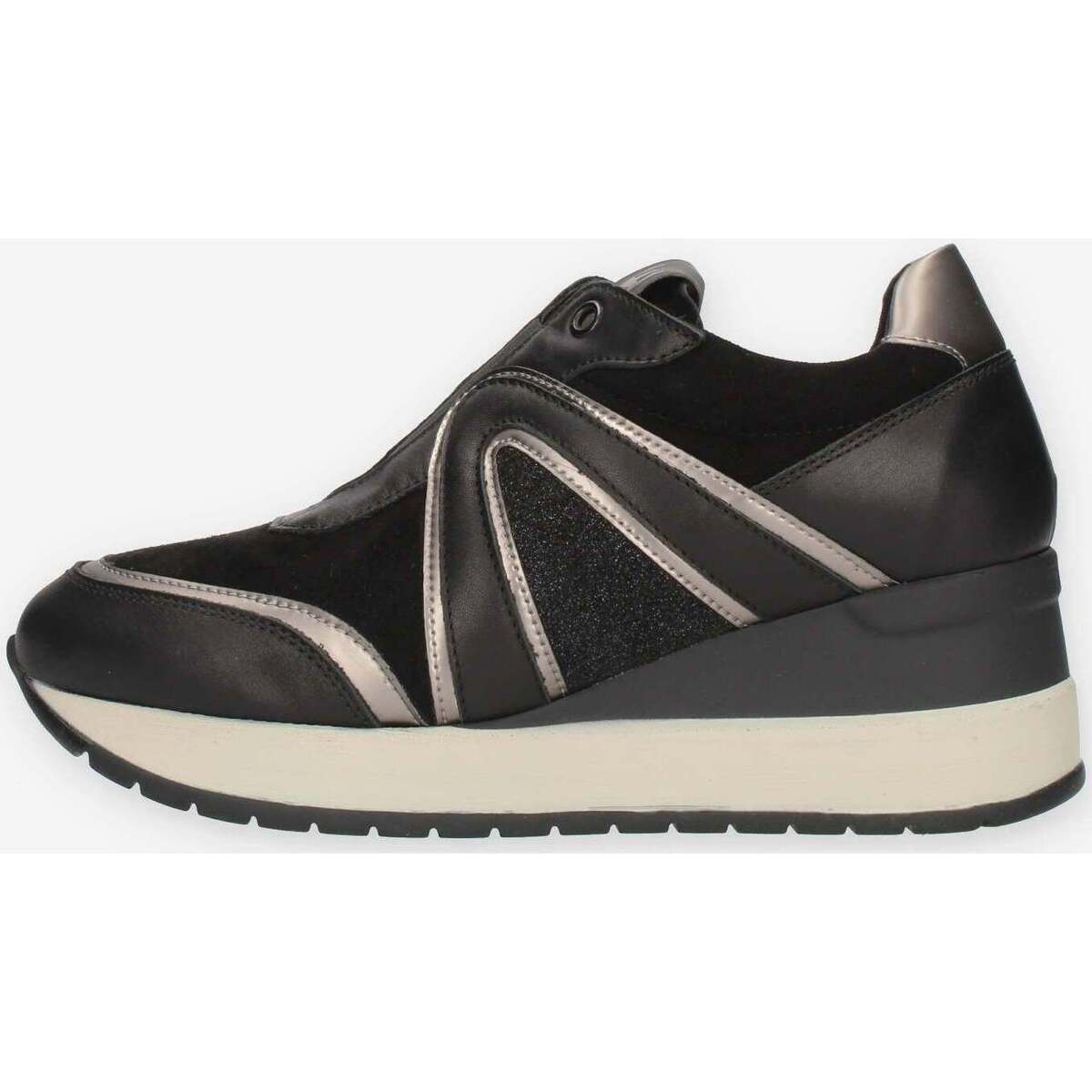 Schuhe Damen Slip on Melluso R25551-NERO Schwarz