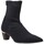 Schuhe Damen Low Boots Pedro Miralles Botines Tejido Elástico Mujer de  25314 Amstel Schwarz