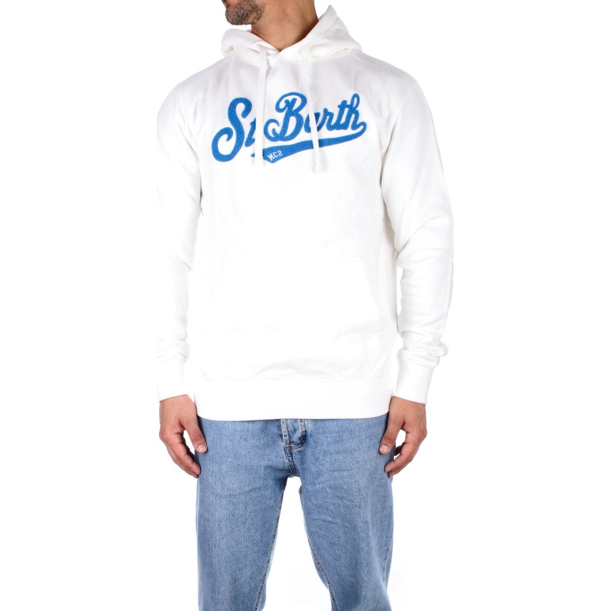 Kleidung Herren Sweatshirts Mc2 Saint Barth TRI0001 00749E Weiss