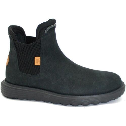 Schuhe Herren Boots HEYDUDE HEY-CCC-40187-001 Schwarz